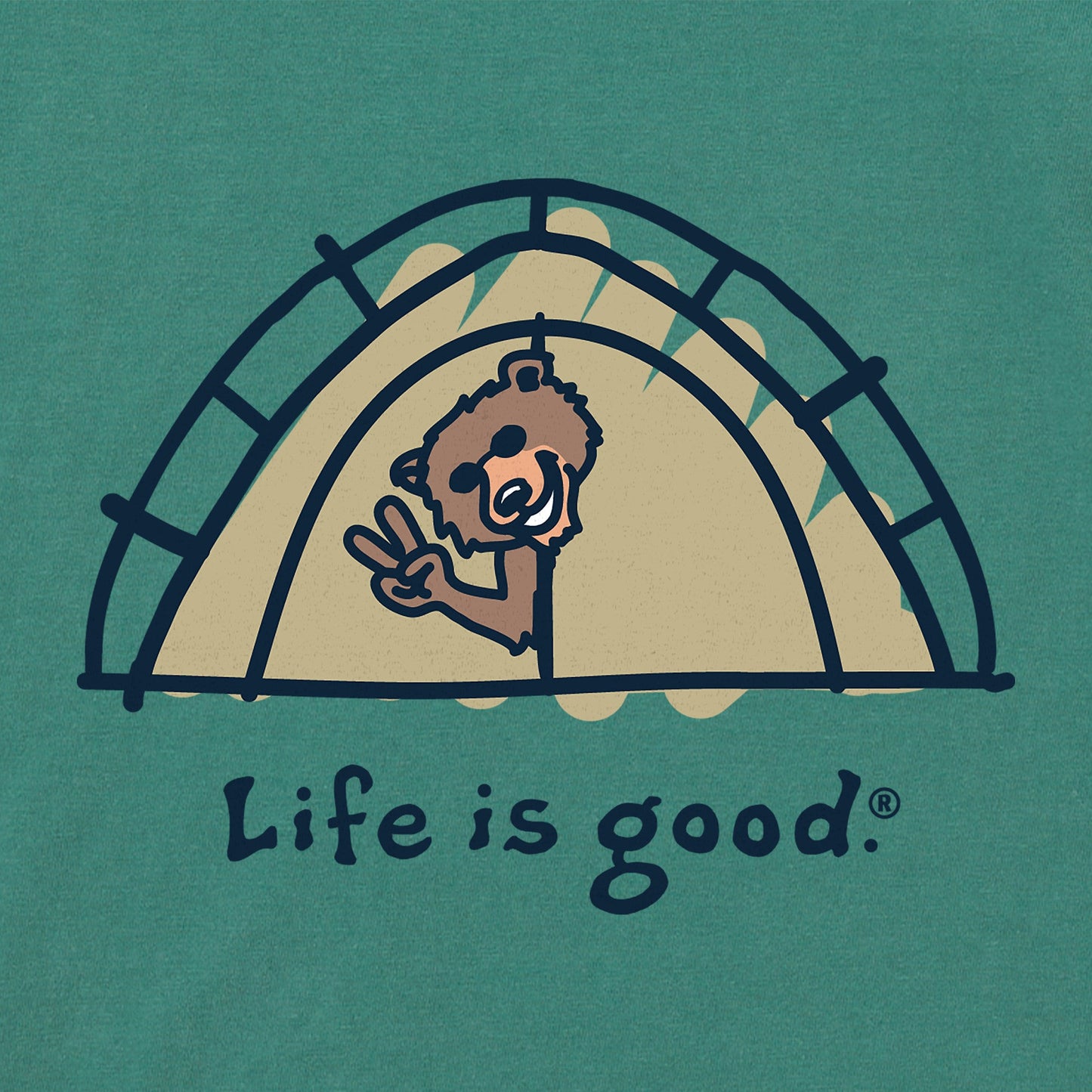 Women's Bear Tent Short Sleeve Crusher Tee