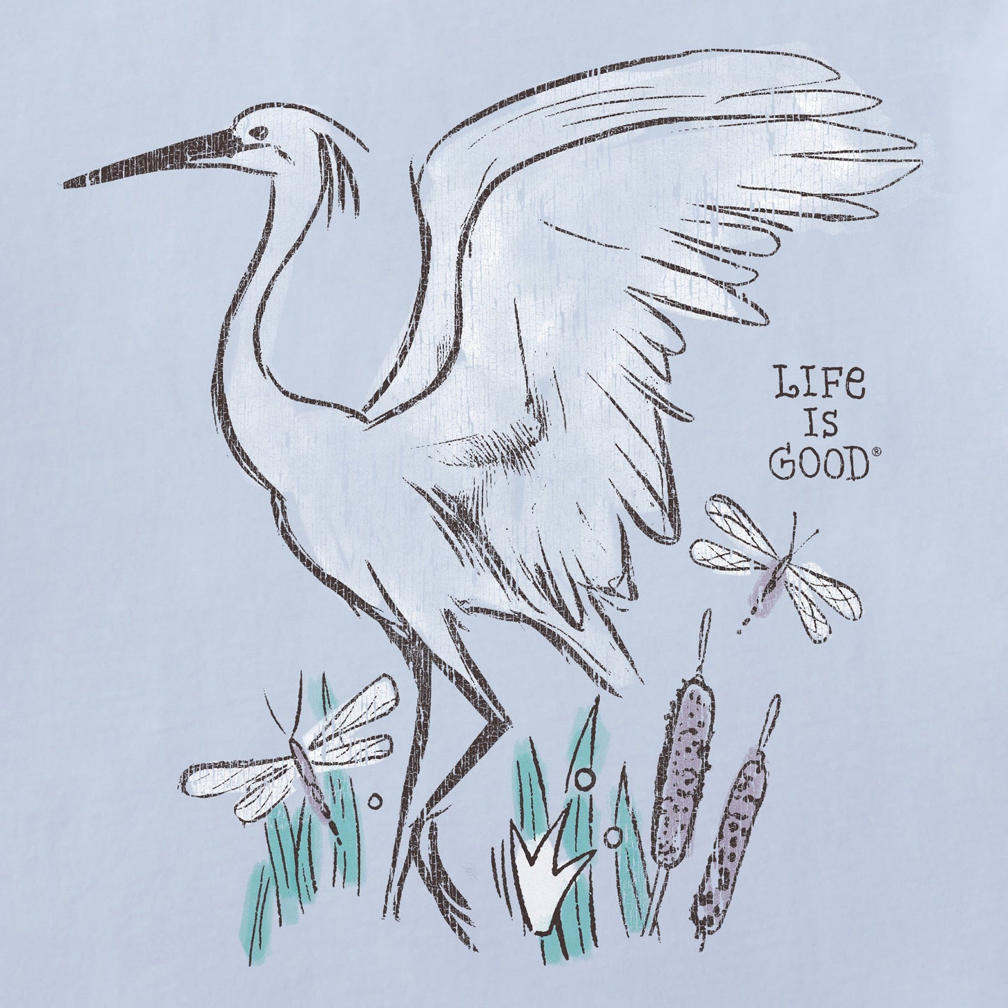 Women's Egret Short Sleeve Crusher Tee