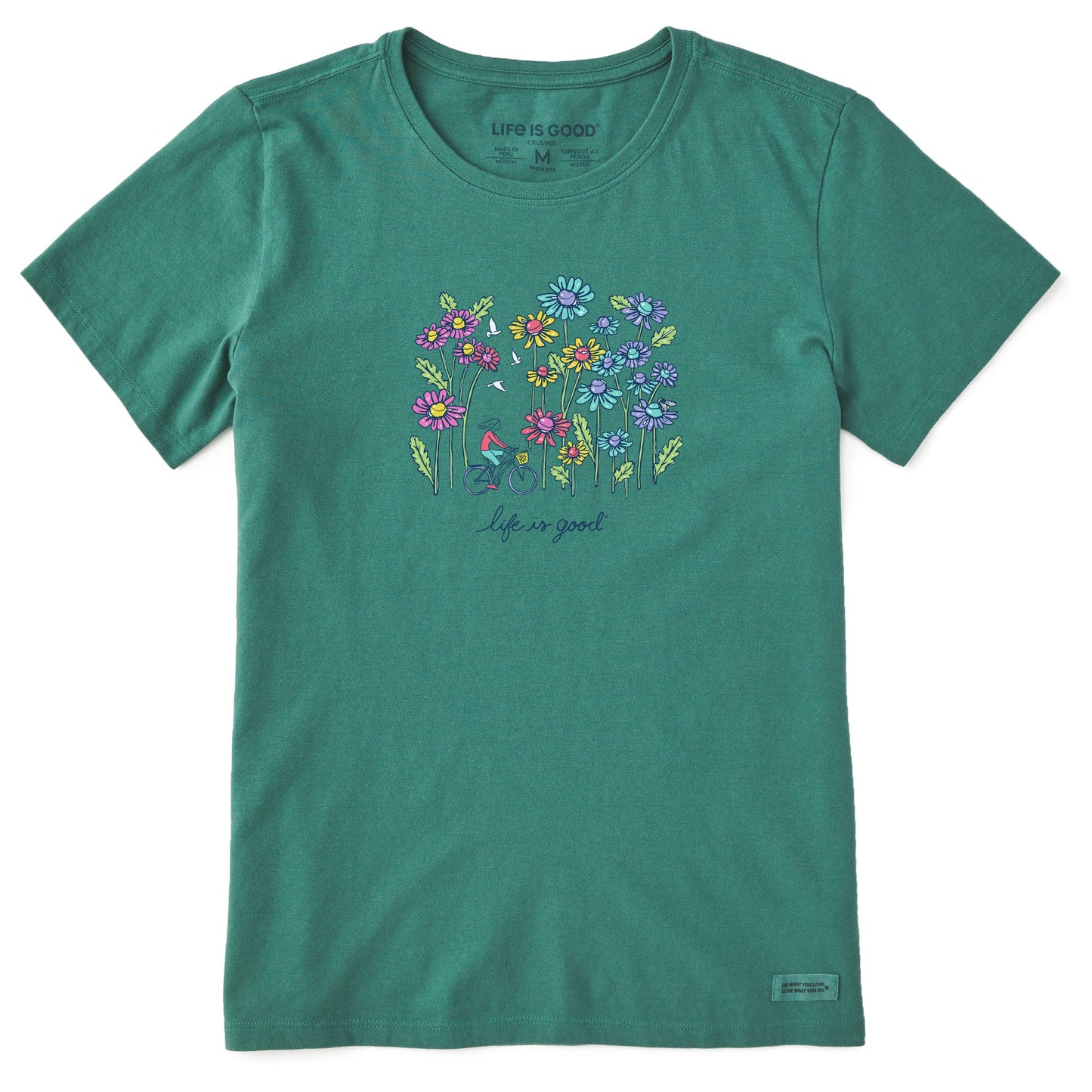 Women's Relaxed Wildflower Bike Short Sleeve Crusher Tee
