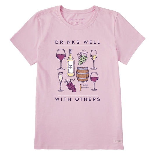 Women's Realaxed Drinks Well with Others Short Sleeve Crusher Tee