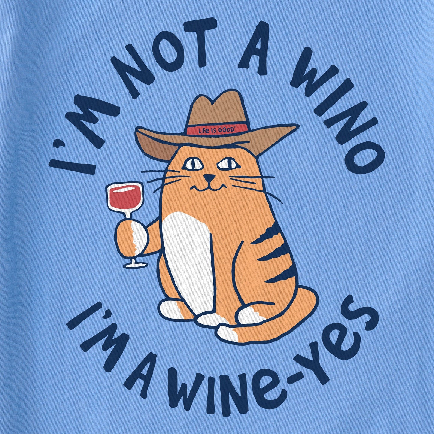 Women's Cat Wine-Yes Short Sleeve Tee