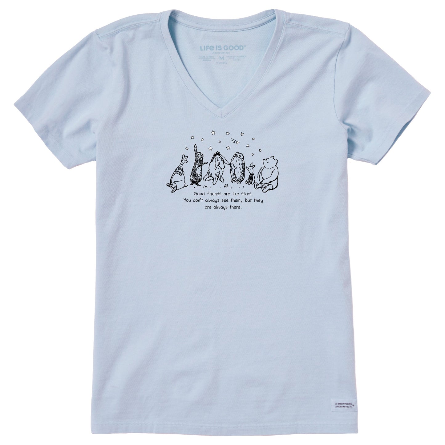 Women's Friends are Like Stars Winnie Short Sleeve Crusher Vee