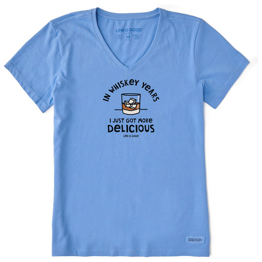 Women's Whiskey Years Short Sleeve Crusher Vee