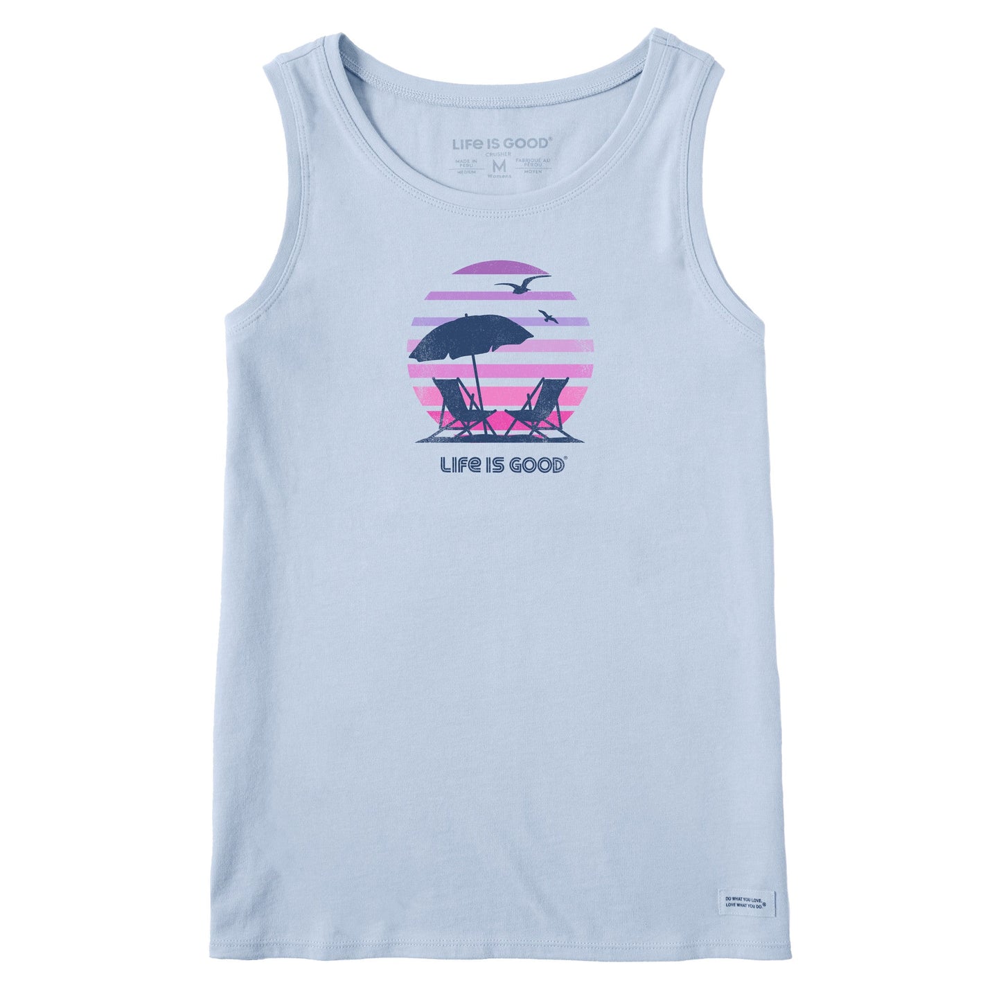 Women's 70's Retro Beach Umbrella Crusher Tank