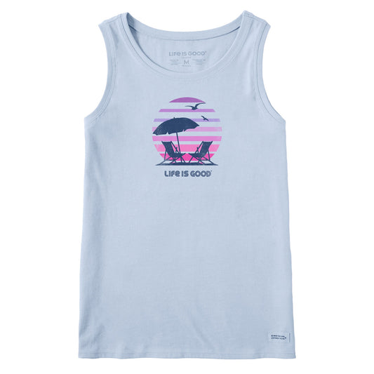 Women's 70's Retro Beach Umbrella Crusher Tank