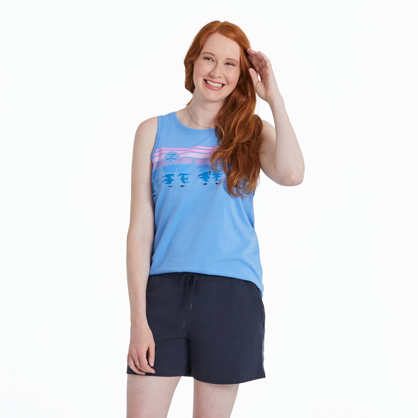 Women's Tree Striped Sky Crusher Tank