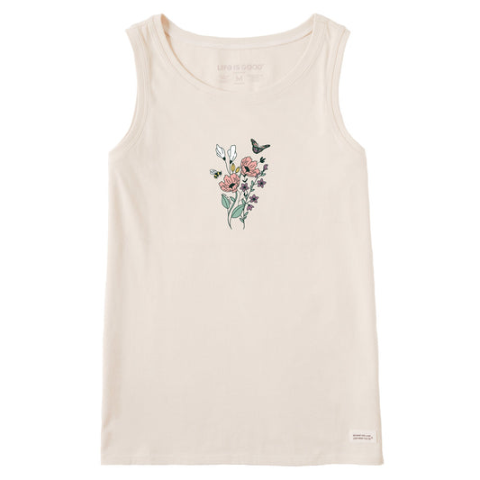 Women's Wildflowers Bouquet Crusher Tank