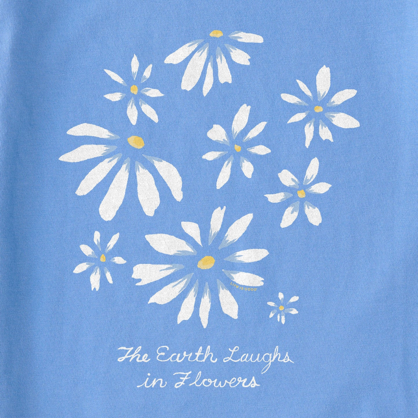 Women's Earth Laughs Daisies Short Sleeve Tee