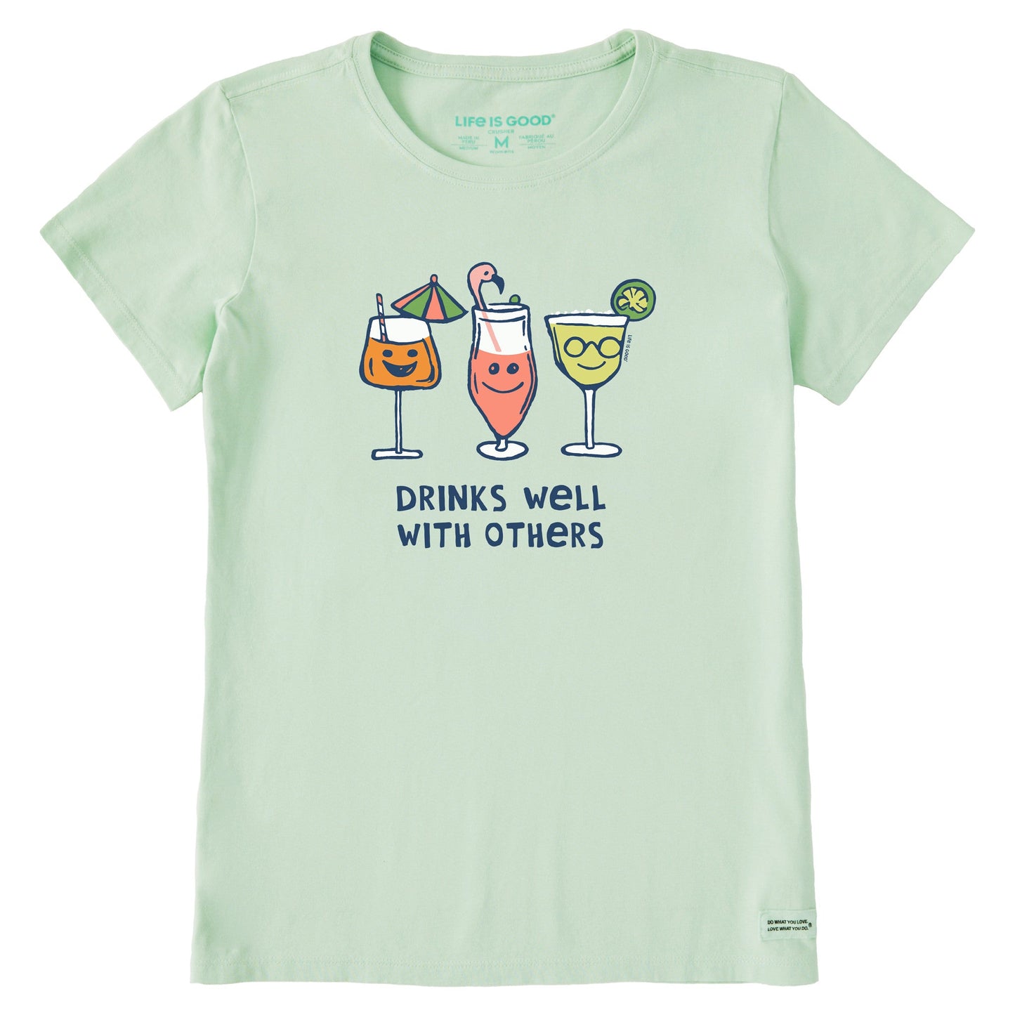 Women's Cocktail Drinks Well with Others Short Sleeve Crusher-LITE Tee