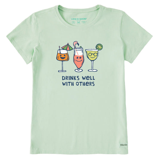 Women's Cocktail Drinks Well with Others Short Sleeve Crusher-LITE Tee