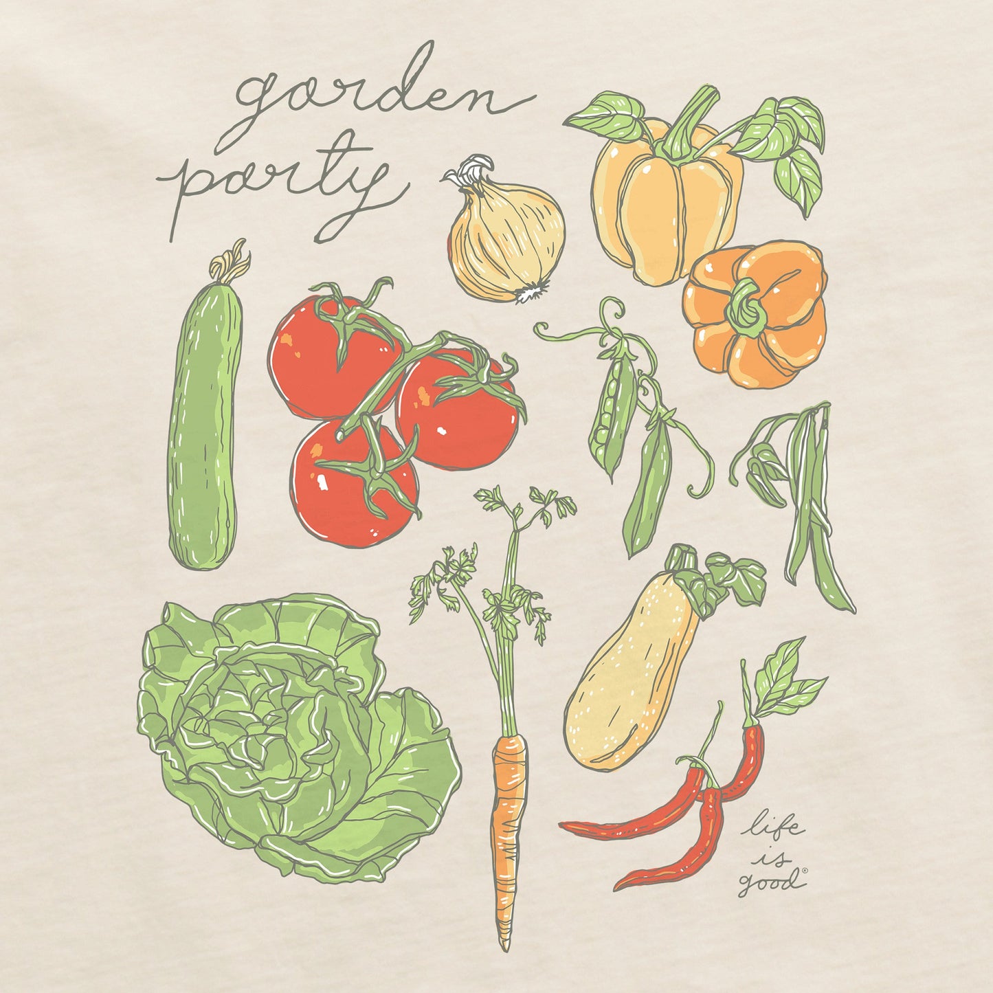 Women's Veggies Garden Party Short Sleeve Tee
