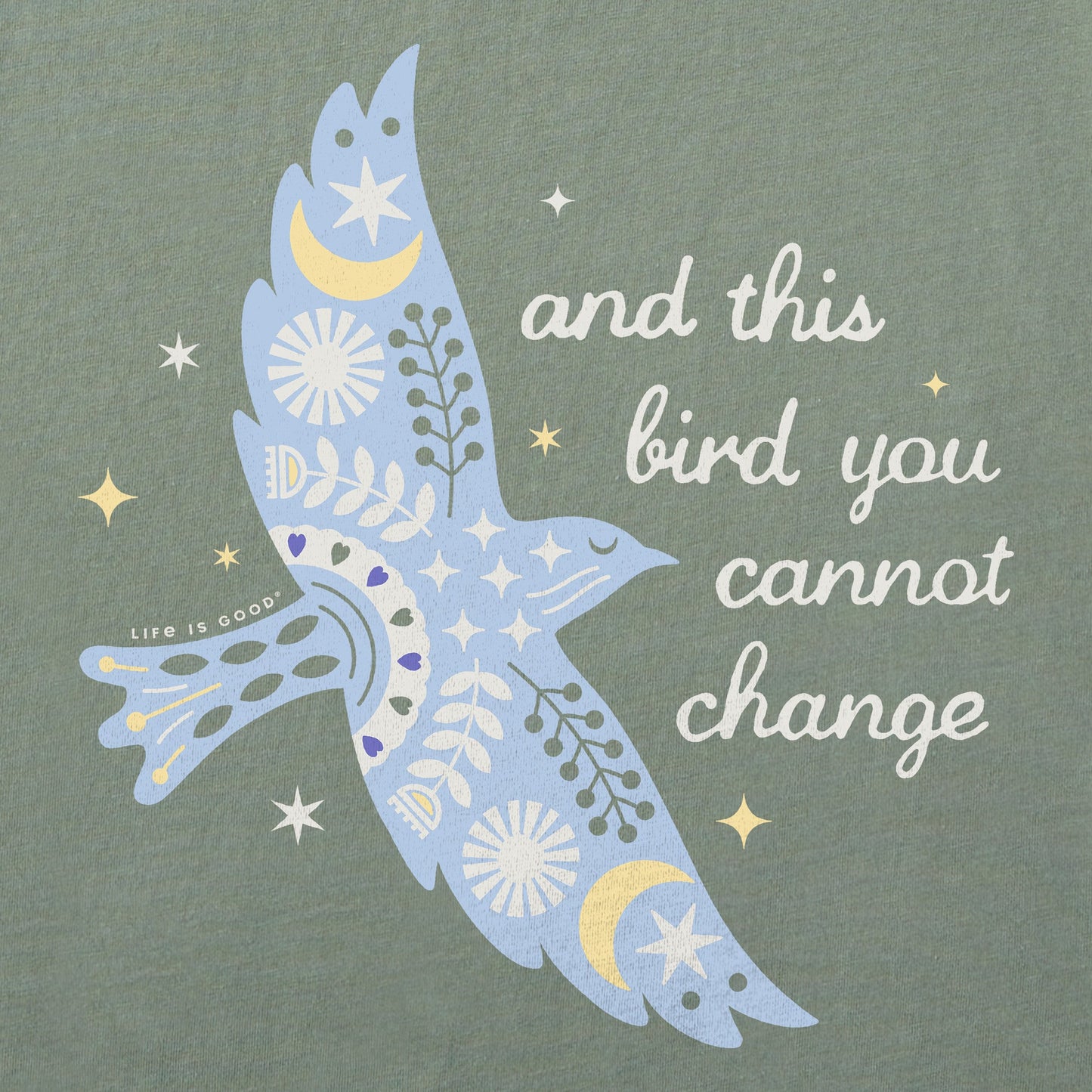 Women's Bluebird You Cannot Change Short Sleeve Crusher-LITE Tee