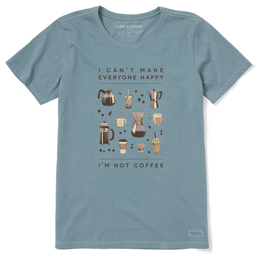 Women's Happy Coffee Short Sleeve Crusher-LITE Tee