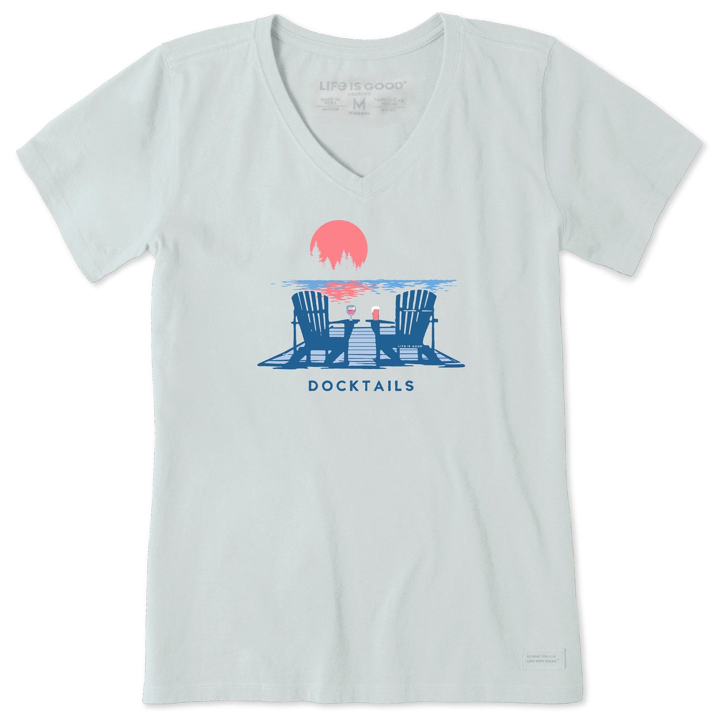 Women's Docktails Adirondacks Short Sleeve Crusher-LITE Vee