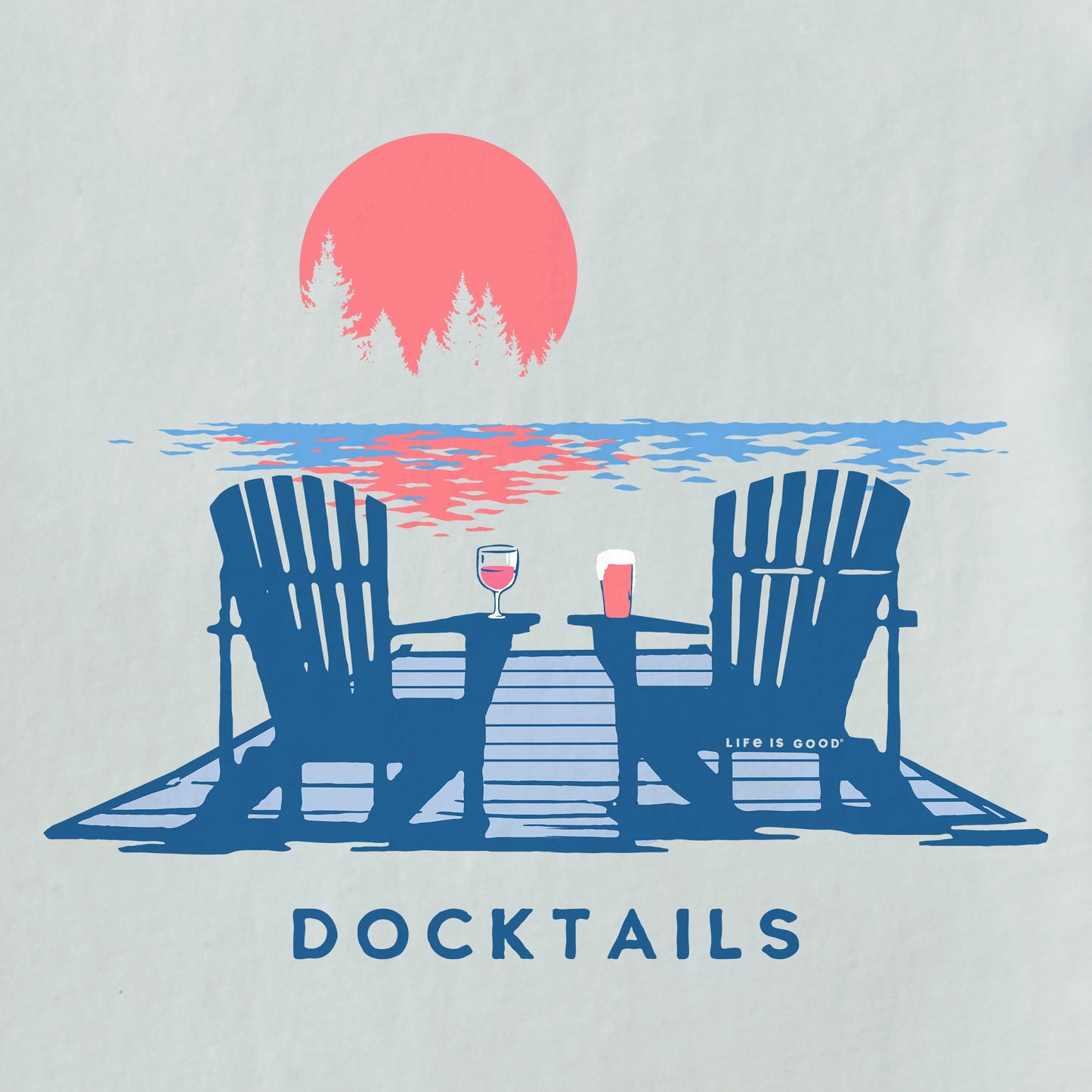 Women's Docktails Adirondacks Short Sleeve Crusher-LITE Vee