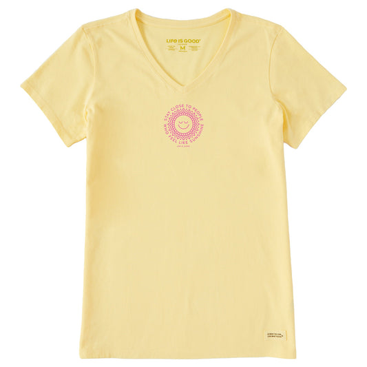 Women's Stay Close Sunshine Short Sleeve Crusher-LITE Vee
