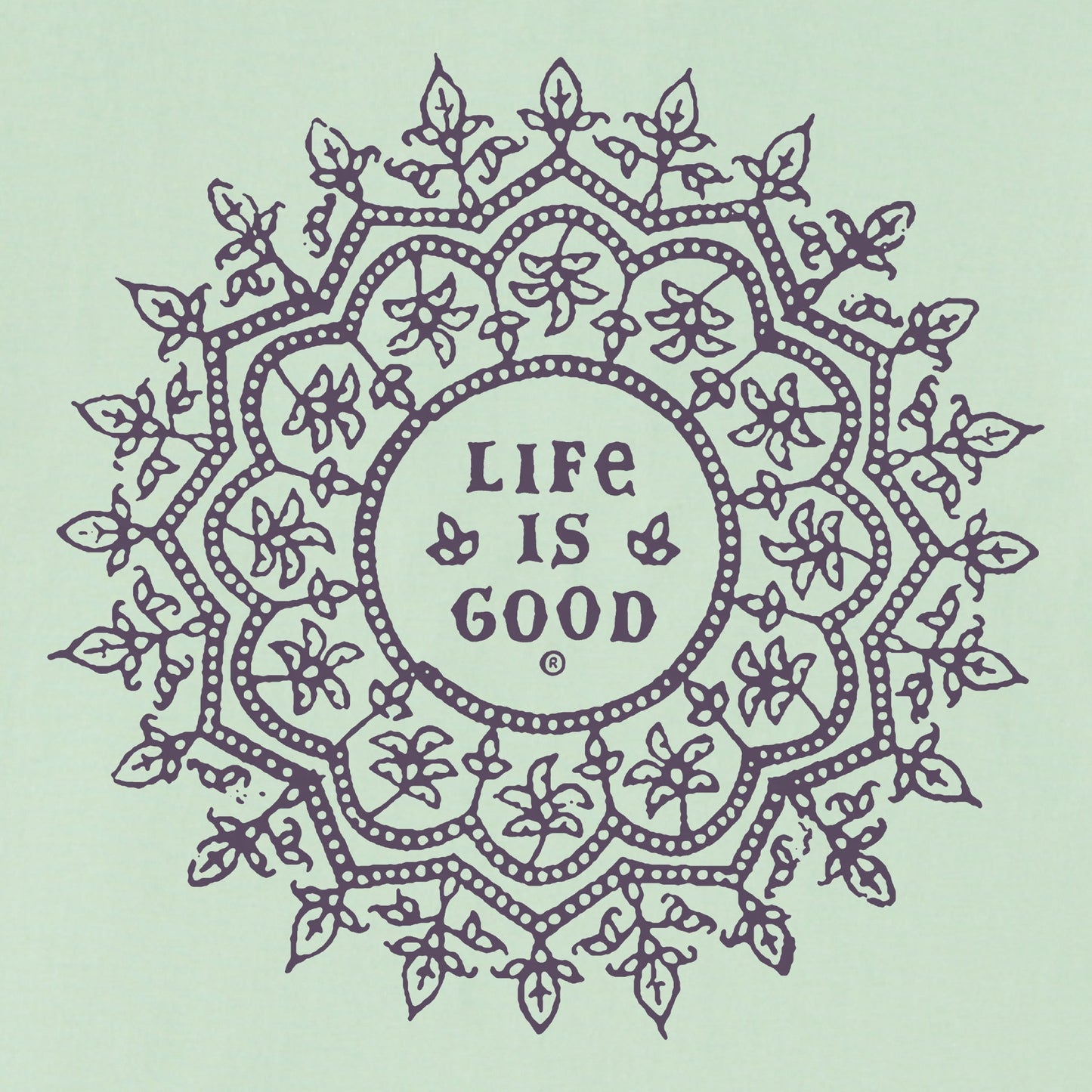 Women's Antique Mandala Long Sleeve Crusher-LITE Hooded Tee