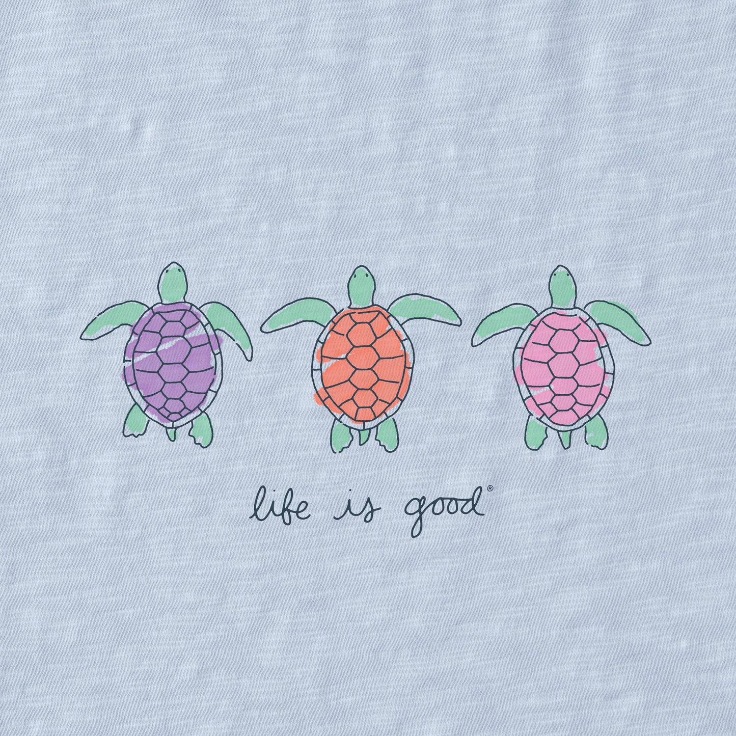 Women's Three Turtles Textured Slub Tank