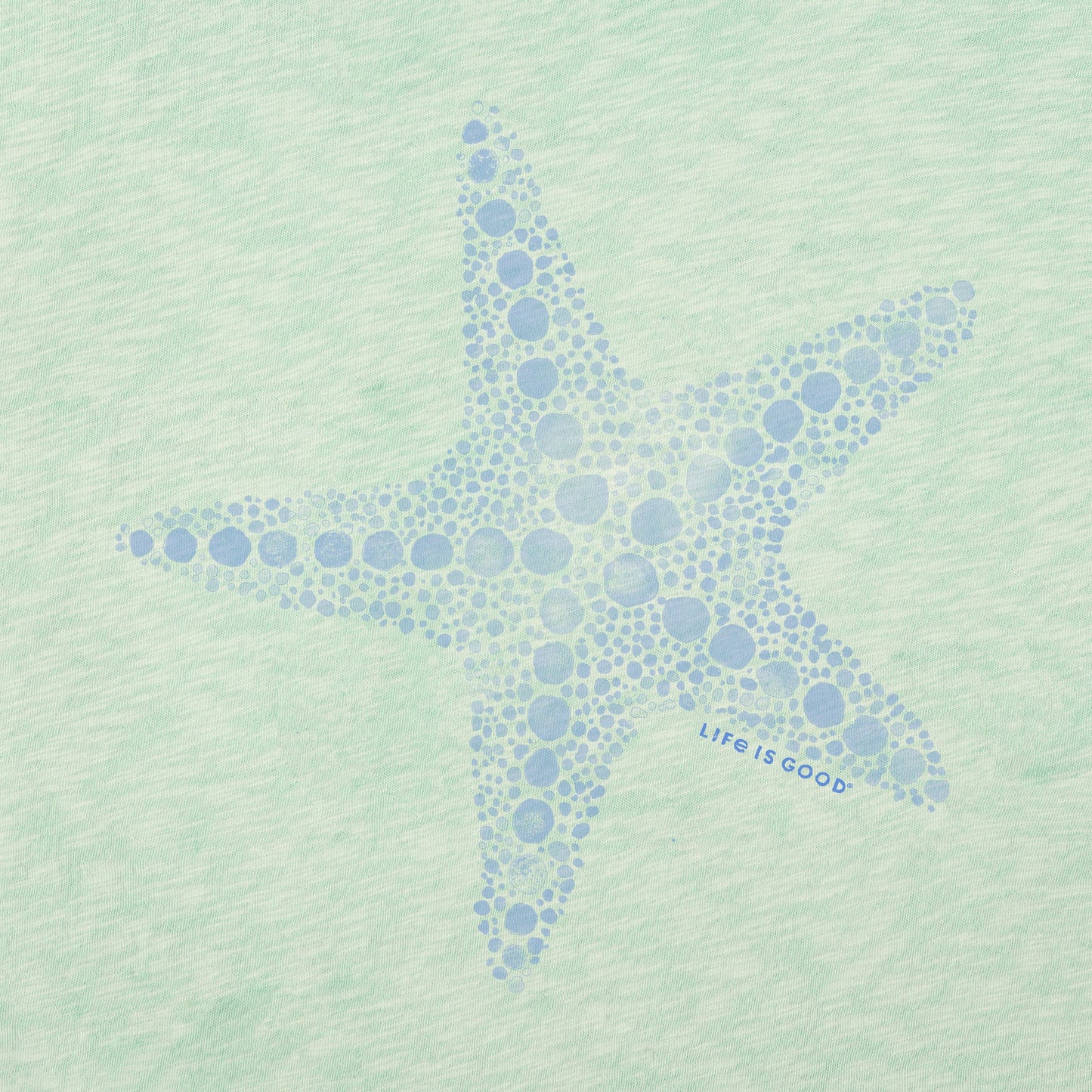 Women's Watercolor Starfish Textured Slub Tank