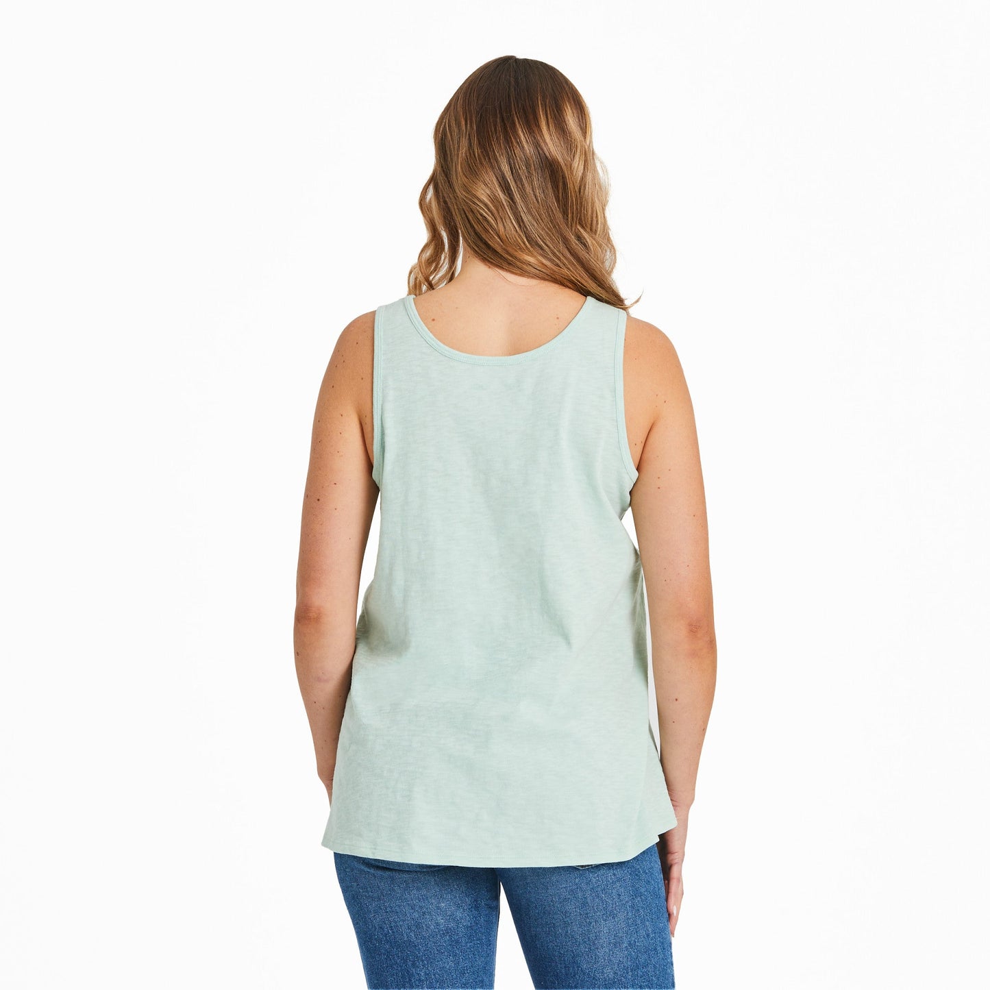 Women's Watercolor Starfish Textured Slub Tank