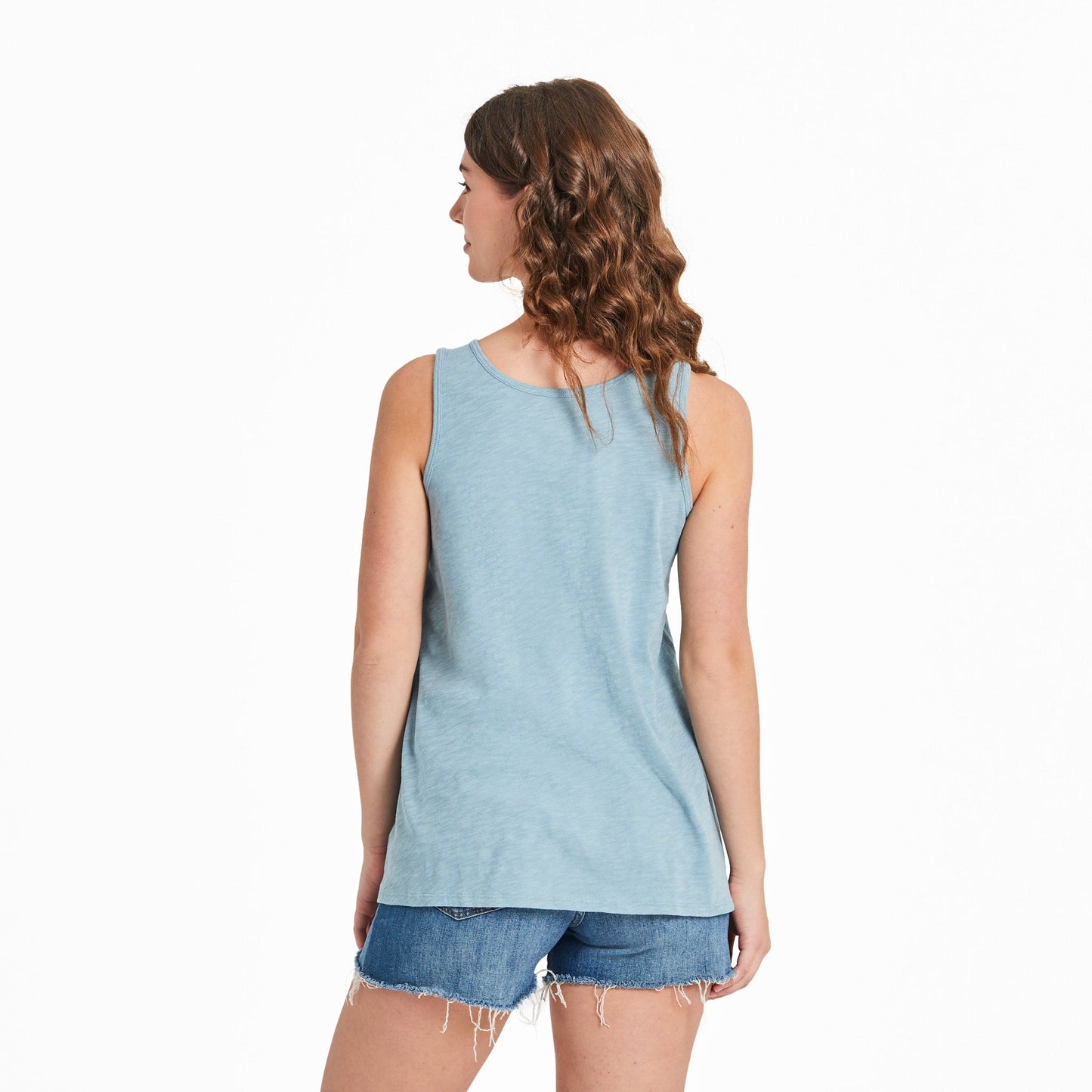 Women's Floral Butterfly Celestial Textured Slub Tank