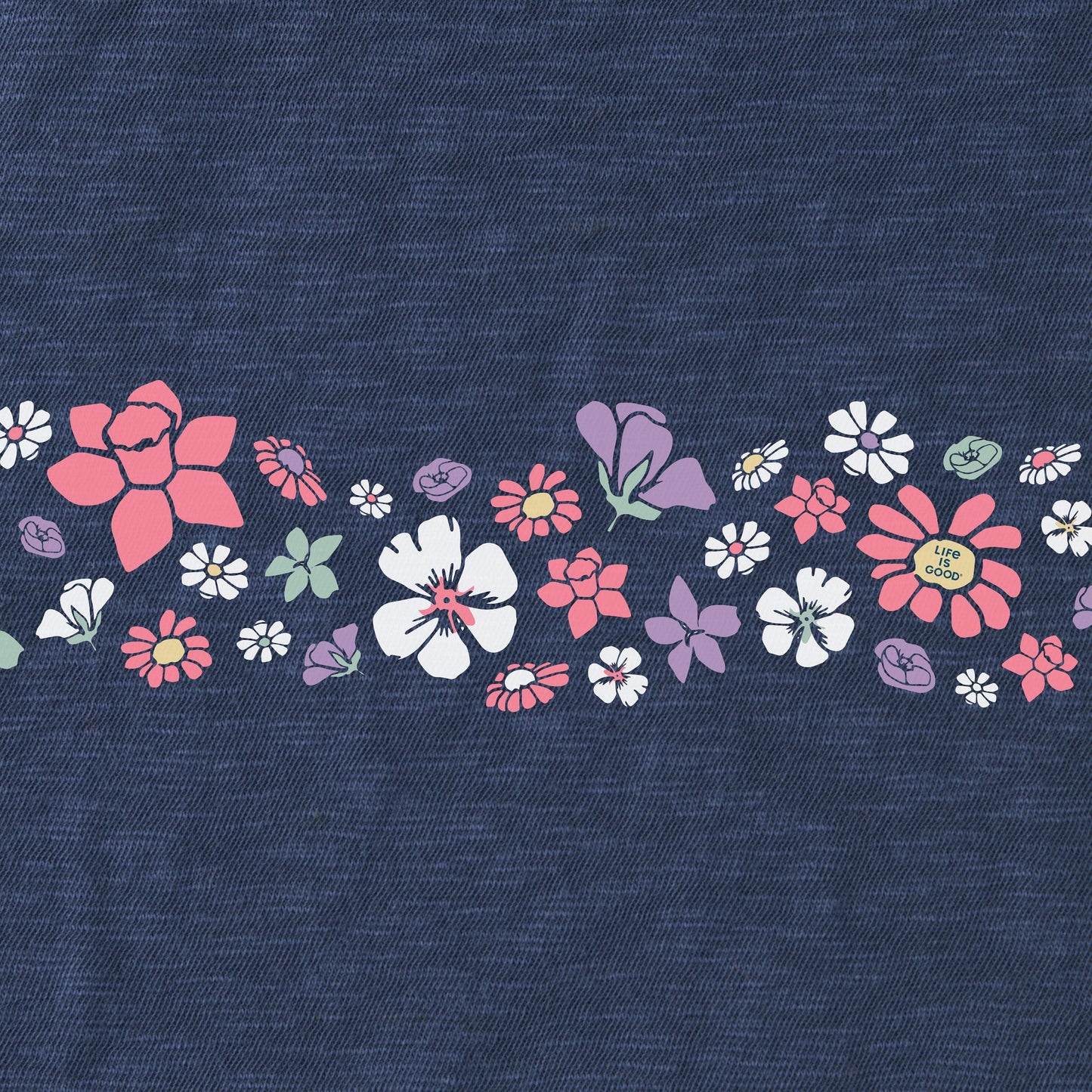 Women's Spring Wildflower Stripe Textured Slub Tank