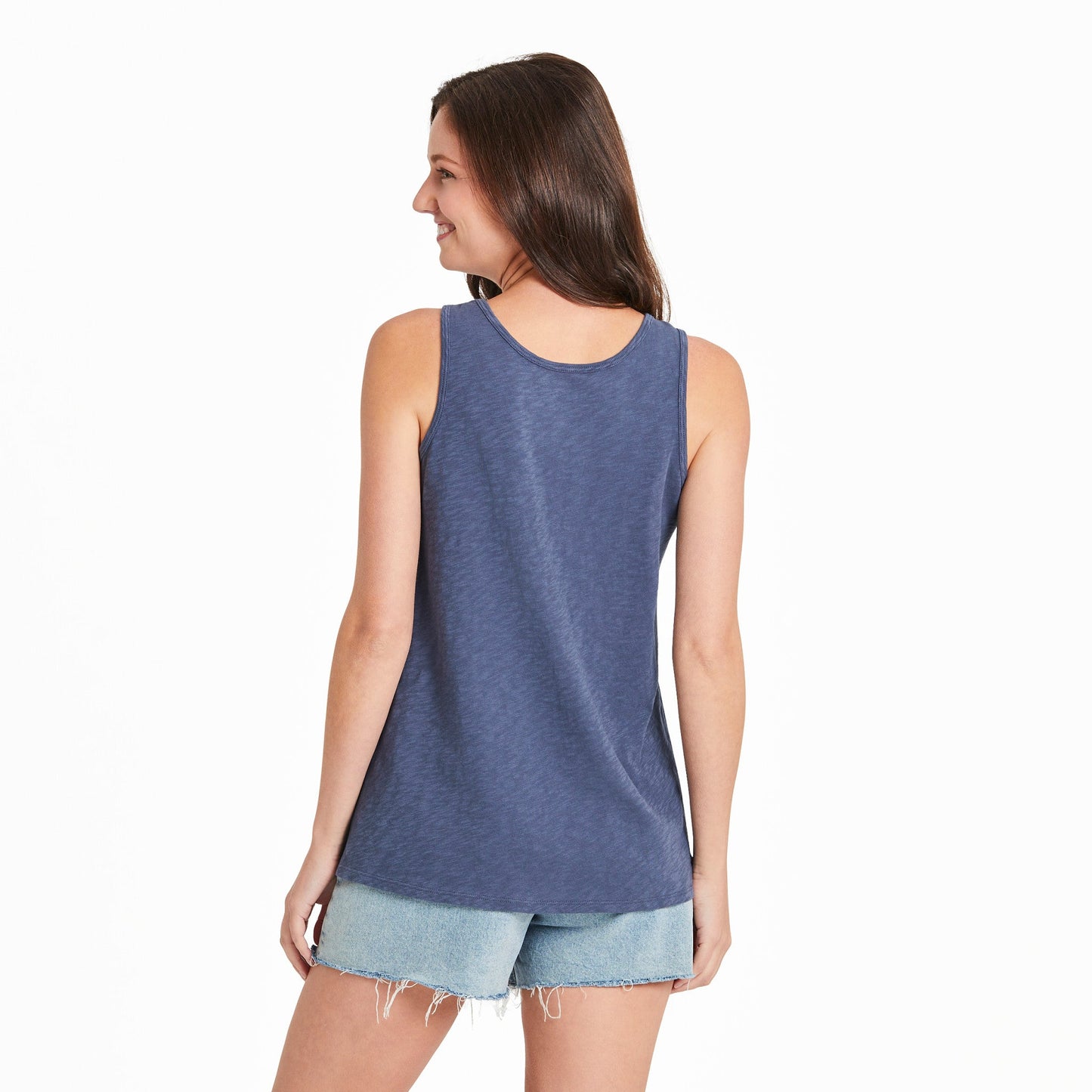Women's Spring Wildflower Stripe Textured Slub Tank