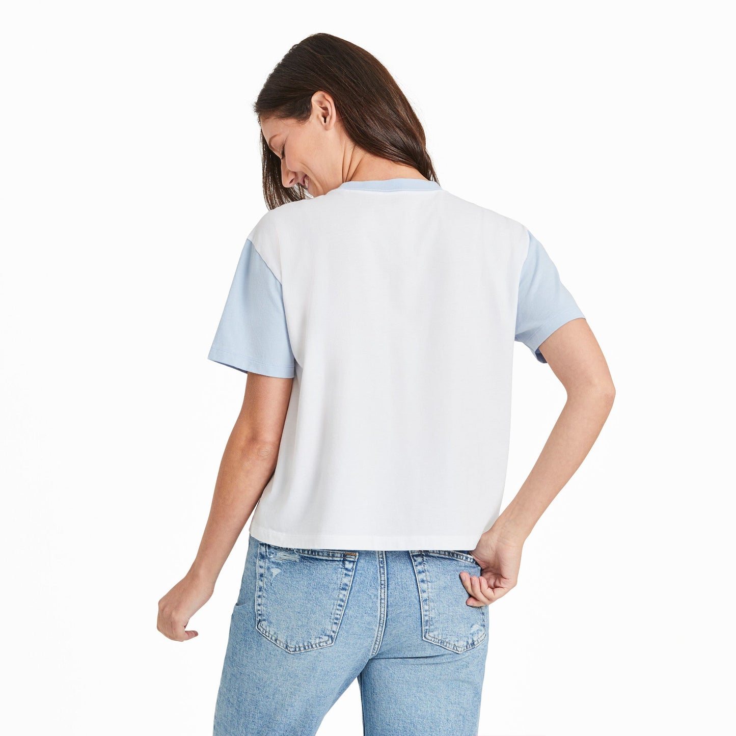 Women's Nice Daisy Short Sleeve Crusher Boxy Tee