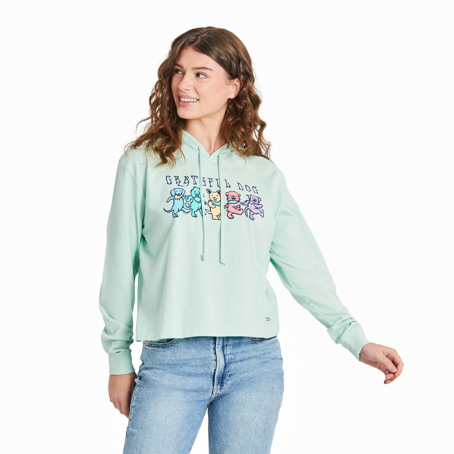 Women's Grateful Dog Crusher Boxy Hoodie