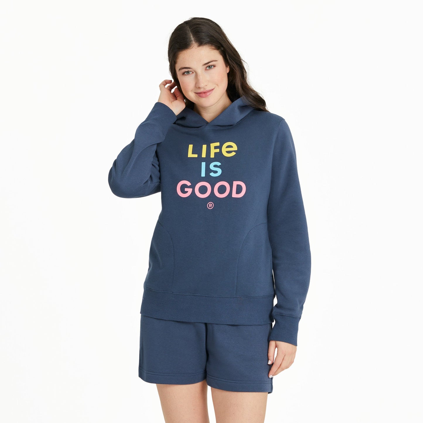 Women's Clean LIG Stack Good Vibes Fleece Hoodie