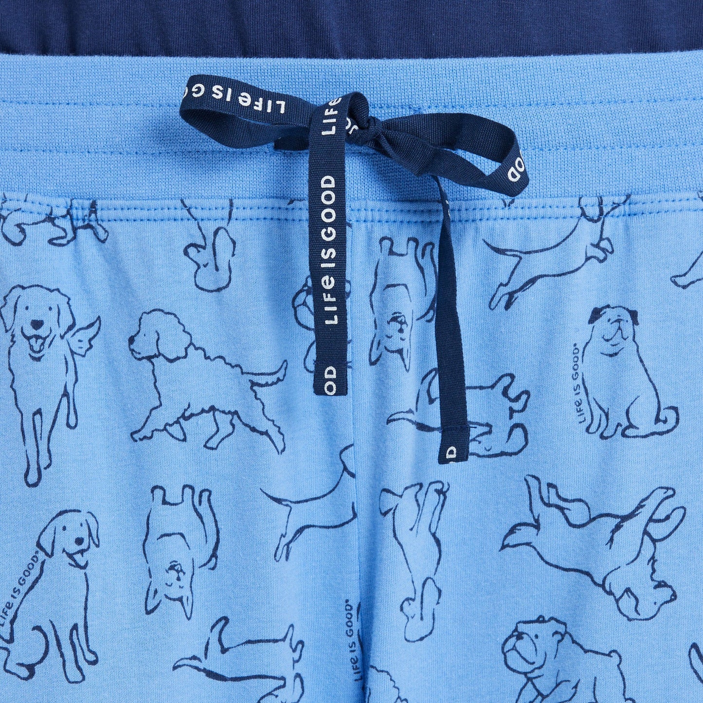 Women's Inkbrush Dog Pattern Snuggle Up Sleep Pant