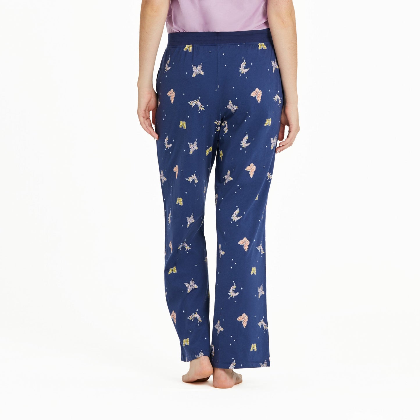 Women's Celestial Butterfly Pattern Snuggle Up Sleep Pant