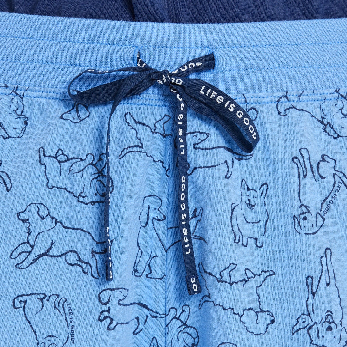 Women's Inkbrush Dog Pattern Snuggle Up Sleep Short