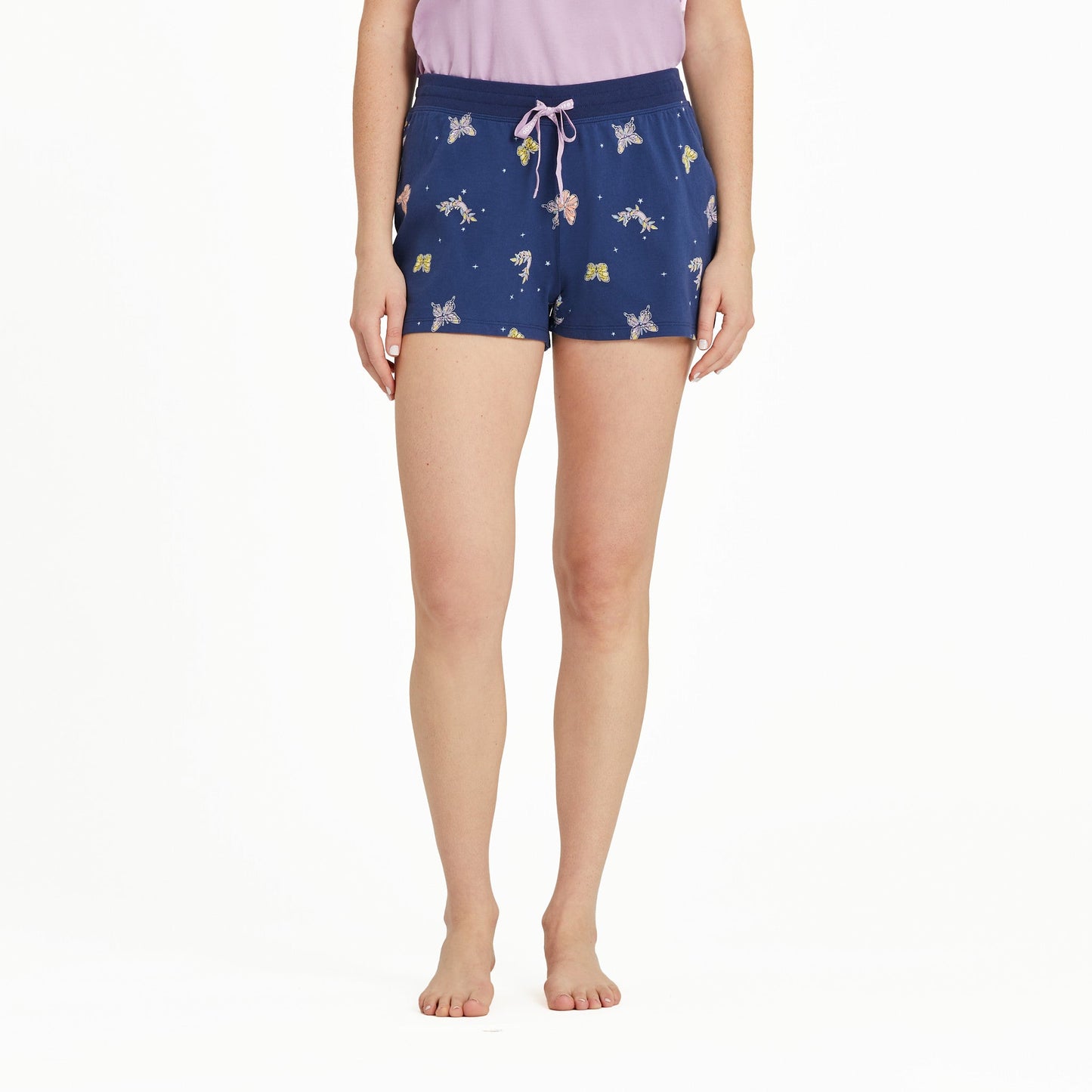 Women's Celestial Butterfly Pattern Snuggle Up Sleep Short