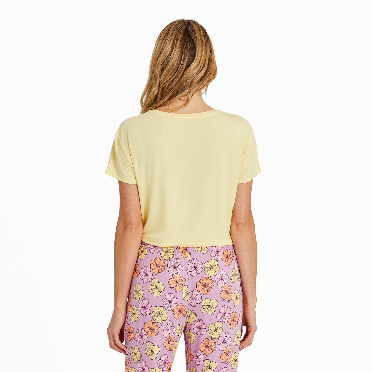 Women's Painted Hibiscus Turtle Lightweight Sleep Tee