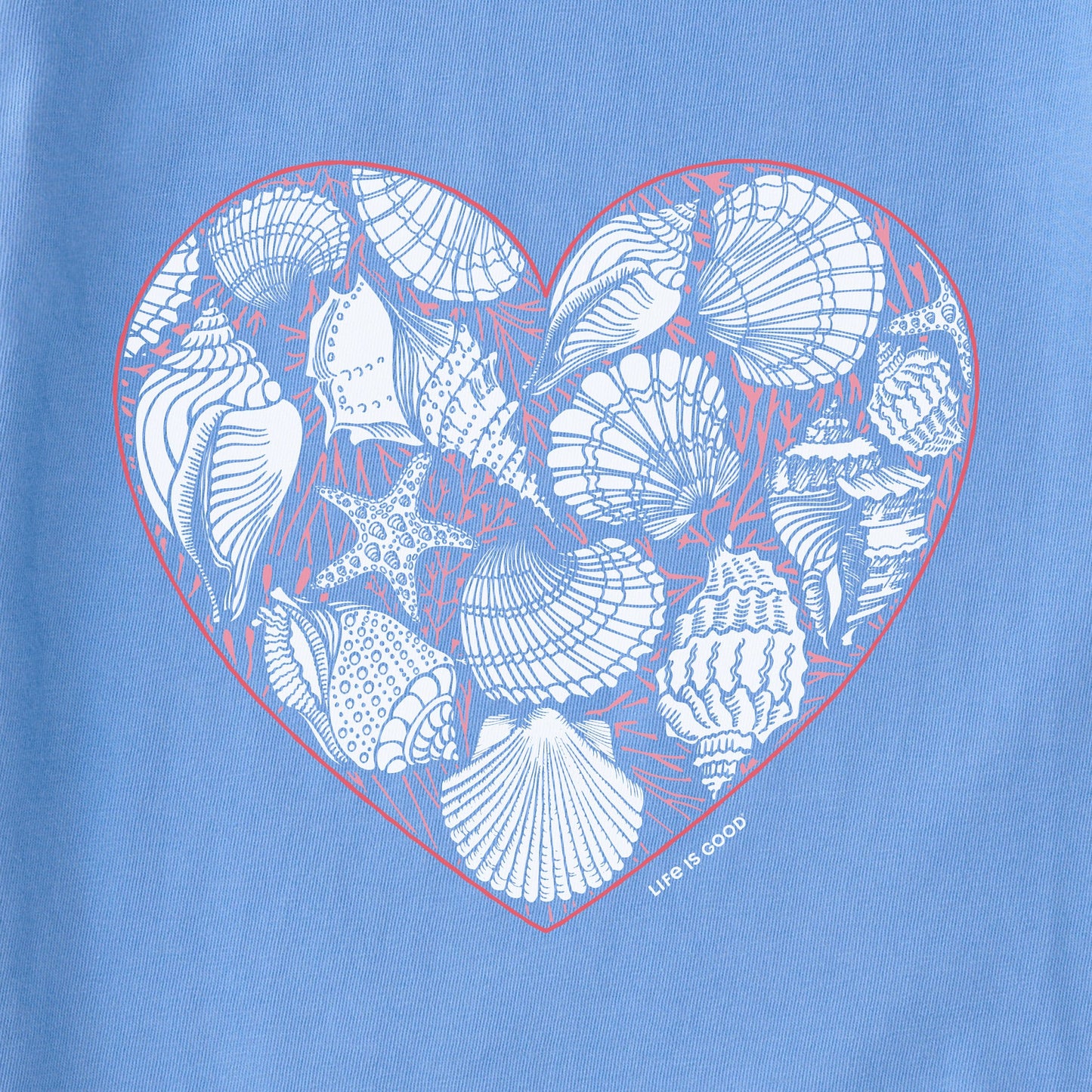 Women's Shell Heart Lightweight Sleep Tee