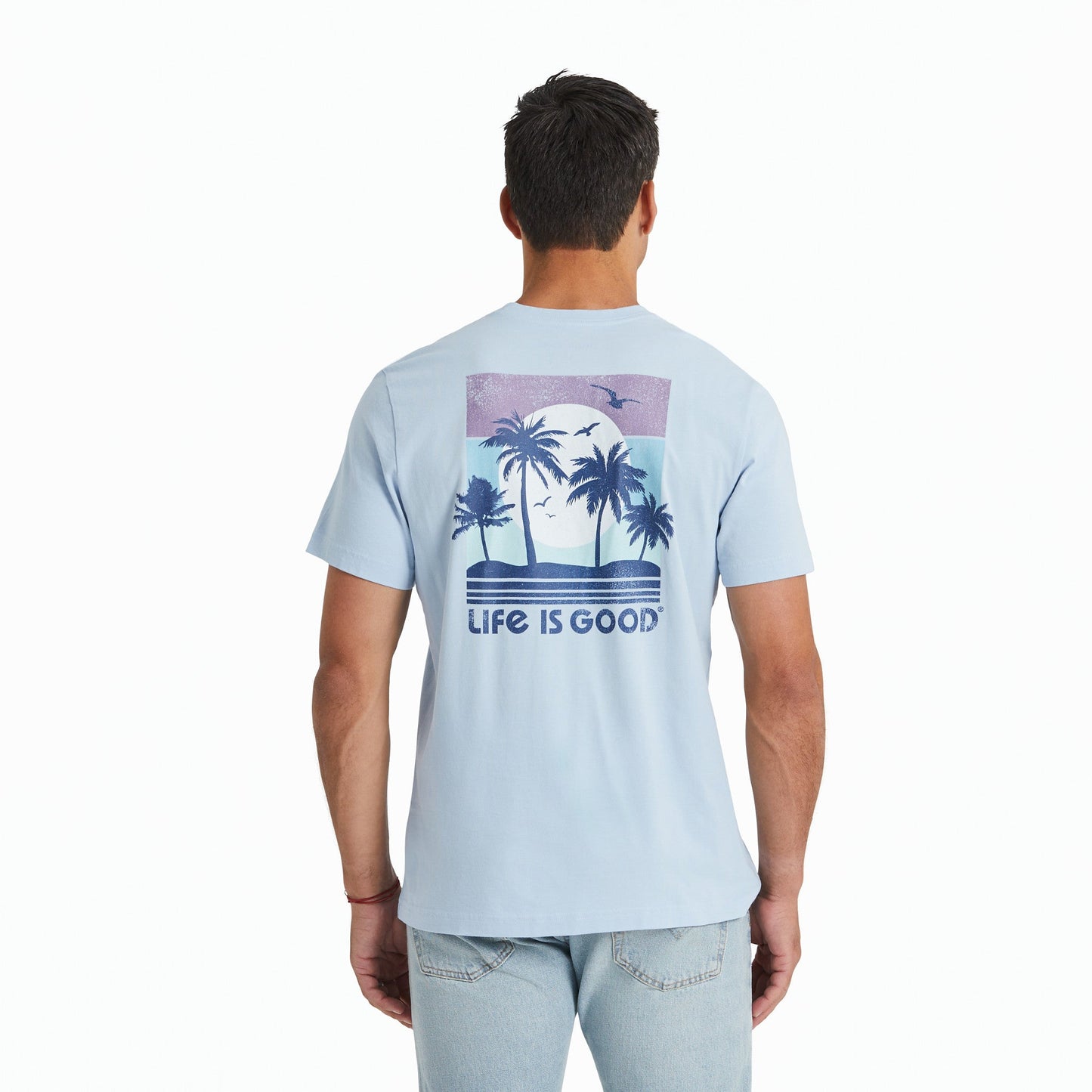 Men's Beachy Palms Short Sleeve Crusher Tee