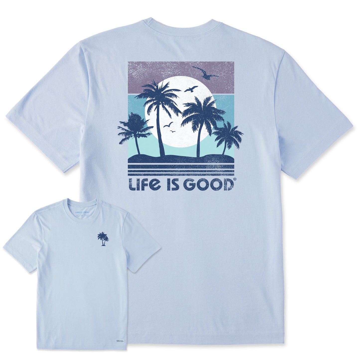Men's Beachy Palms Short Sleeve Crusher Tee