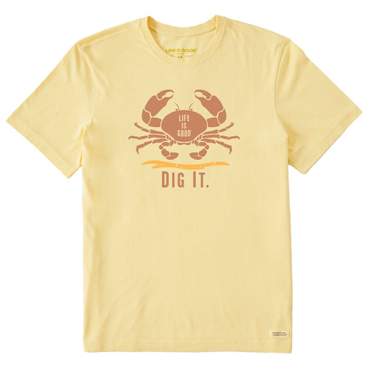 Men's Dig it Crab Short Sleeve Crusher Tee
