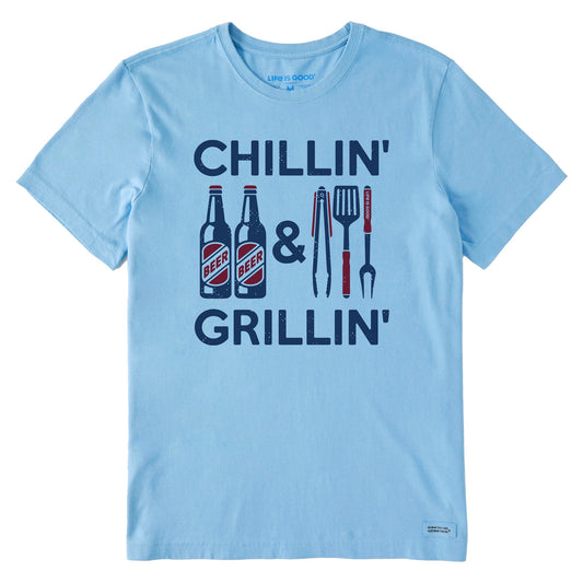 Men's Chillin' & Grillin' Beer & BBQ Short Sleeve Tee