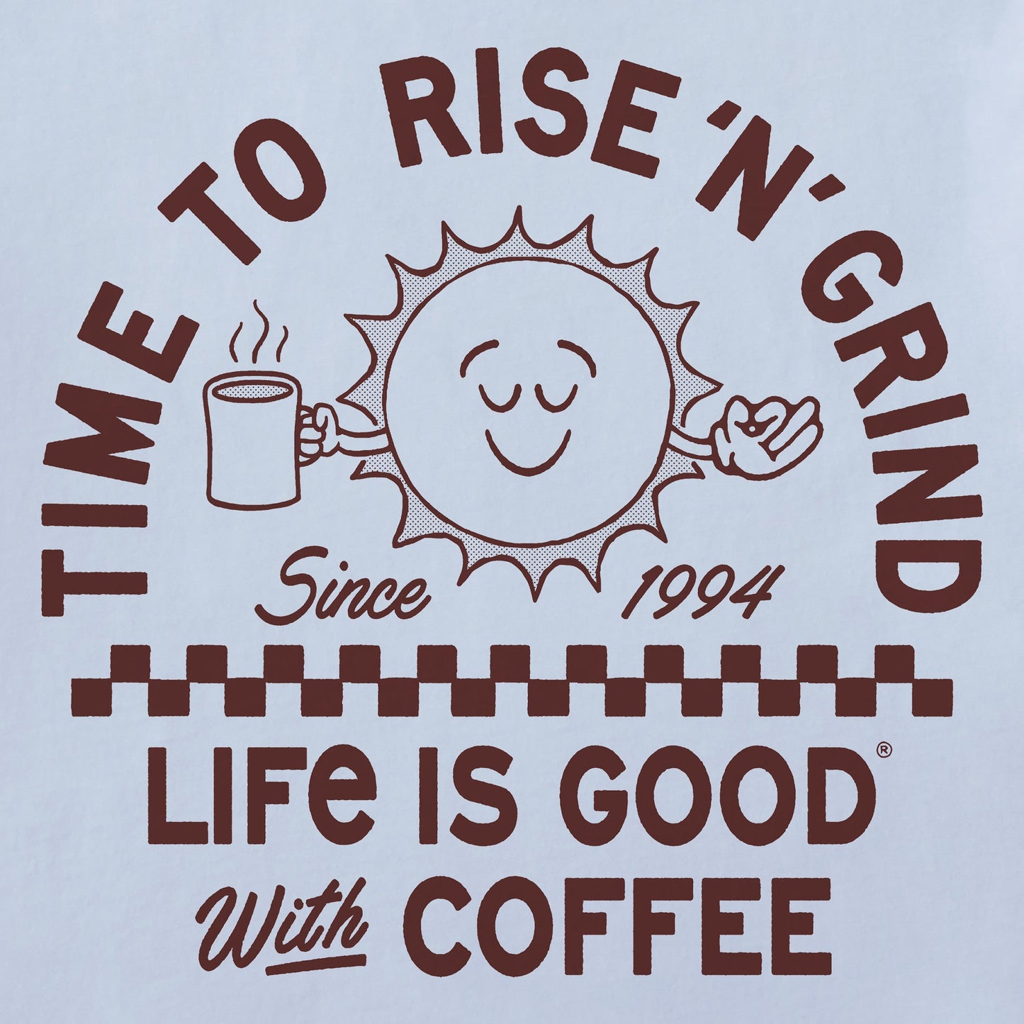 Men's Showtime Rise Coffee Sun Short Sleeve Crusher Tee