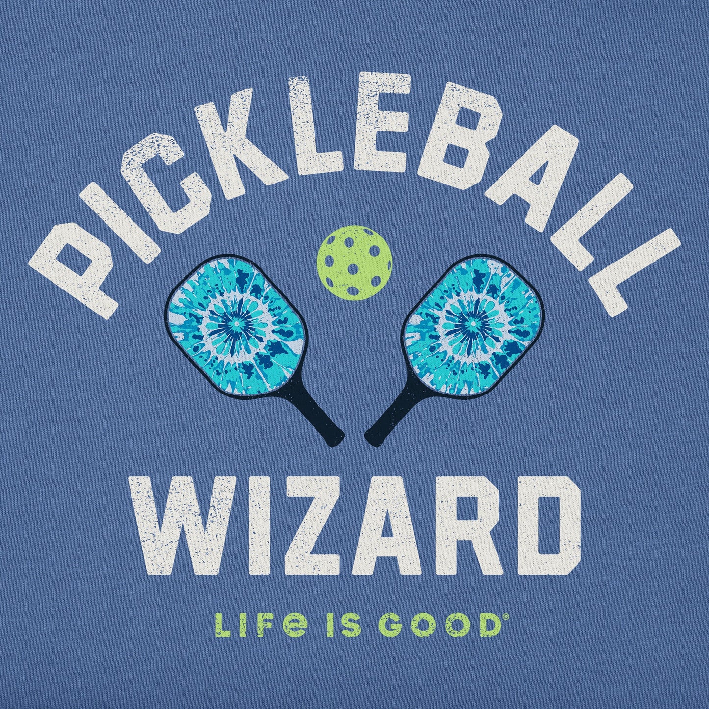 Men's Tie Dye Pickleball Wizard Short Sleeve Crusher Tee