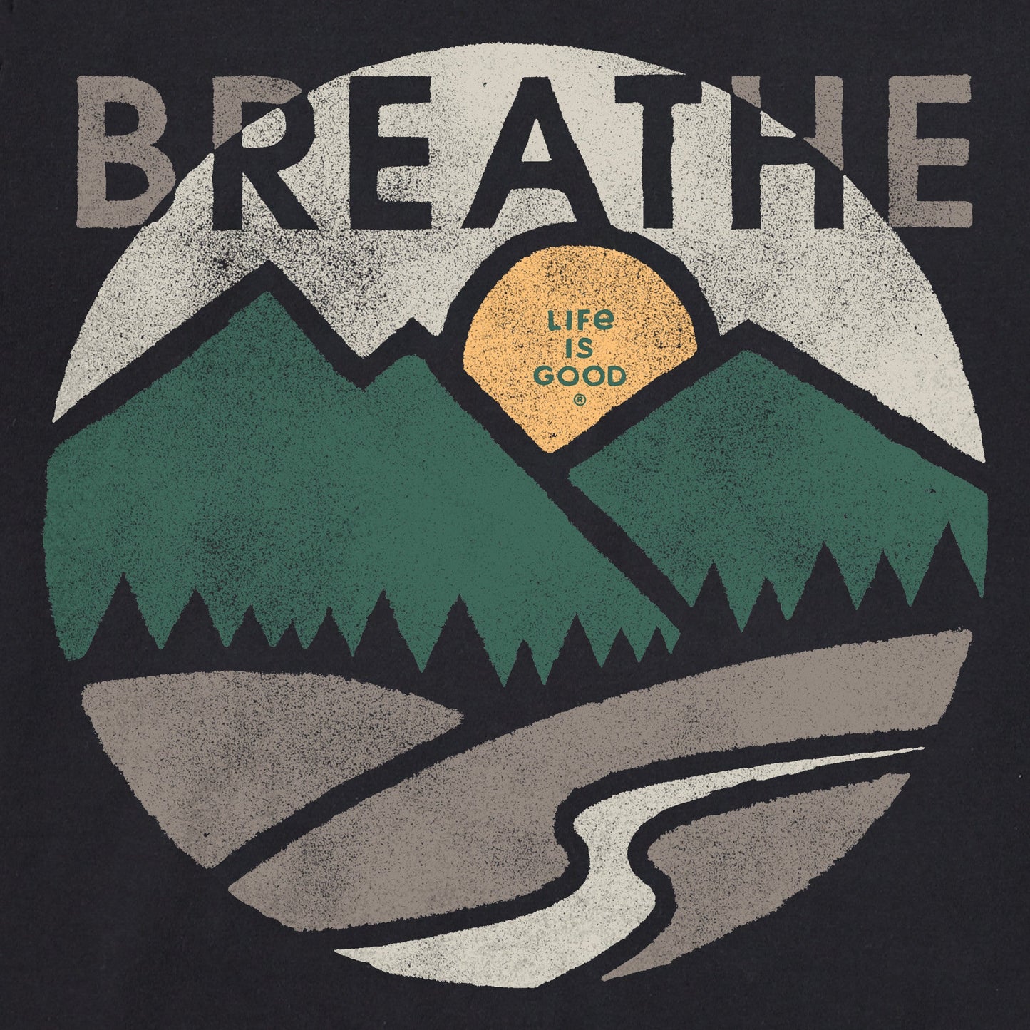 Men's Breathe in the Mountains Long Sleeve Crusher Tee