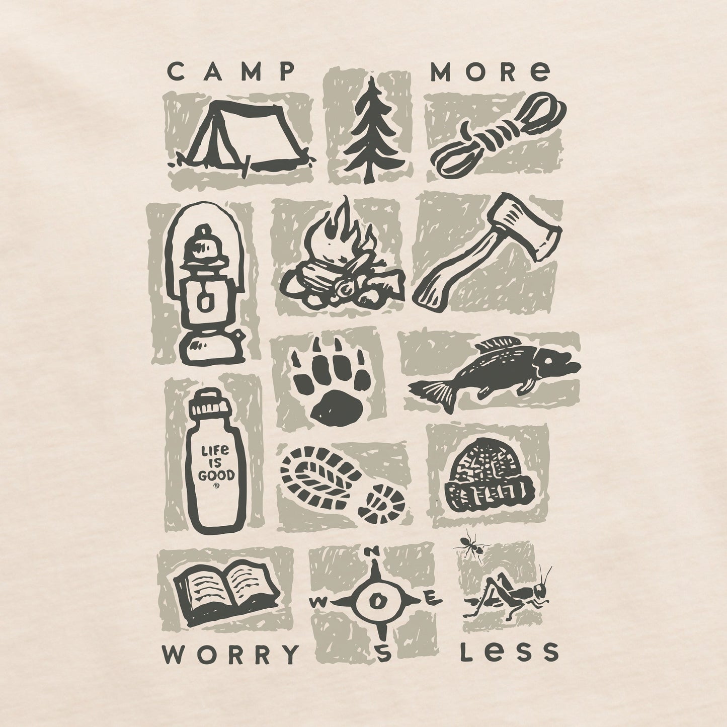 Men's Camp More Long Sleeve Crusher Tee