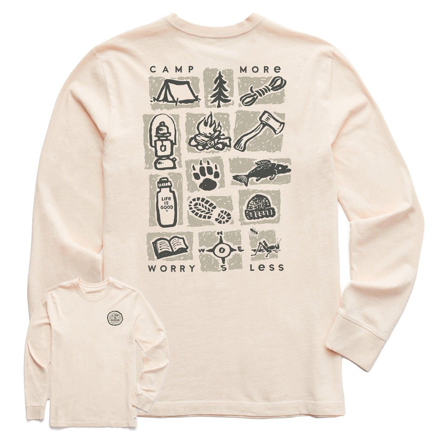 Men's Camp More Long Sleeve Crusher Tee