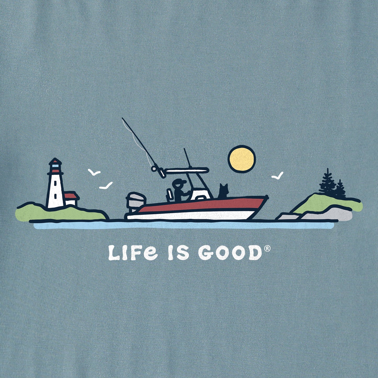 Men's Fishing Boat Vista Short Sleeve Tee