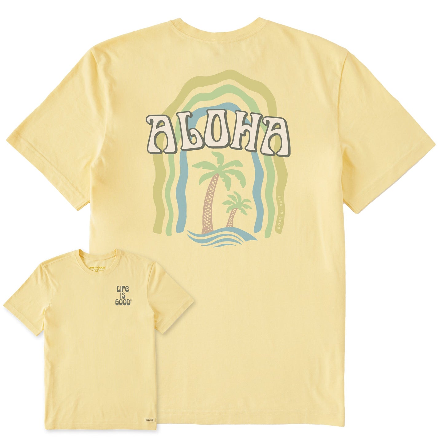 Men's Aloha Palms Short Sleeve Crusher-LITE Tee