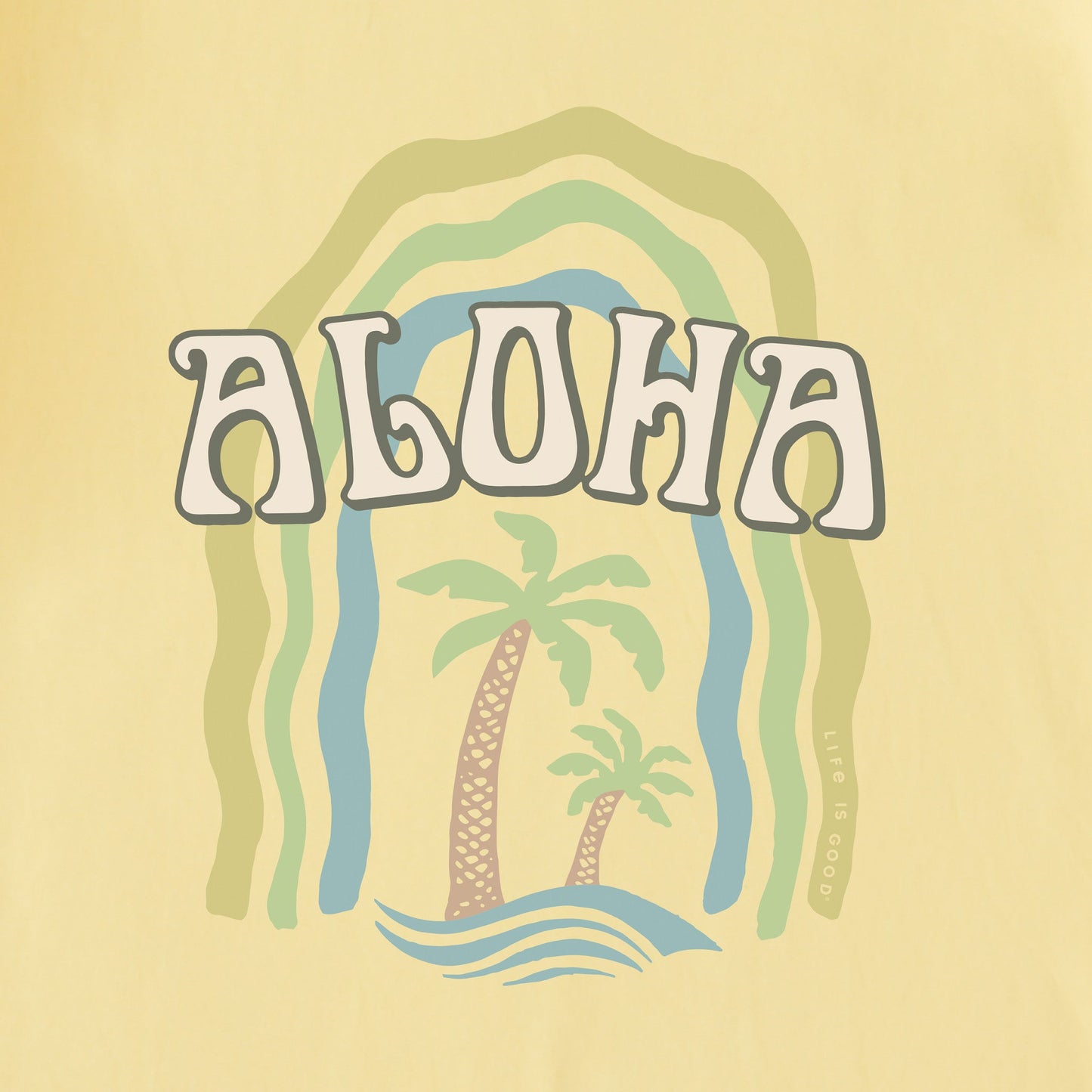 Men's Aloha Palms Short Sleeve Crusher-LITE Tee