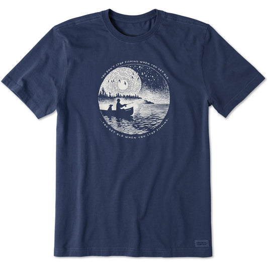 Men's Don't Stop Fishing Scene Short Sleeve Crusher-LITE Tee