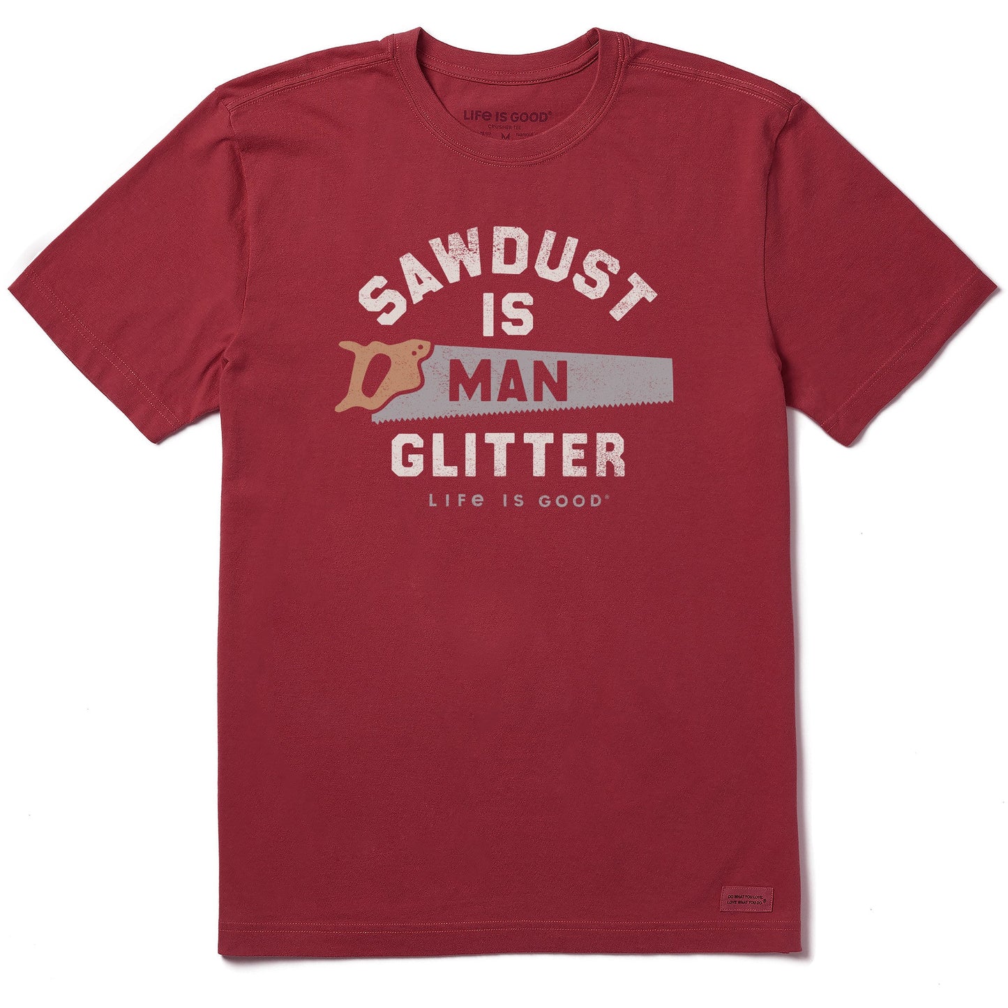 Men's Sawdust is Man Glitter Saw Short Sleeve Tee